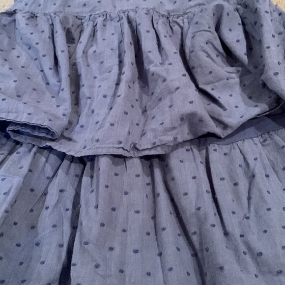 Baby gap size 5 years chambray multi tier sleeveless dress - Picture 2 of 3